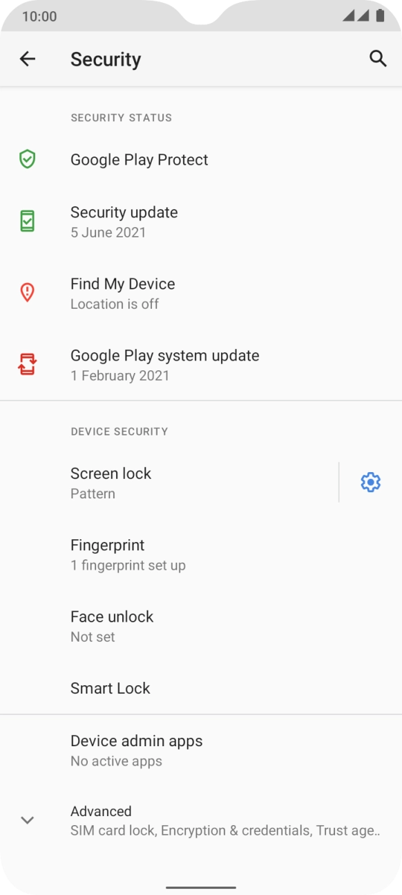 Press Screen lock and key in the current phone lock code. Press Screen lock and key in the current phone lock code.