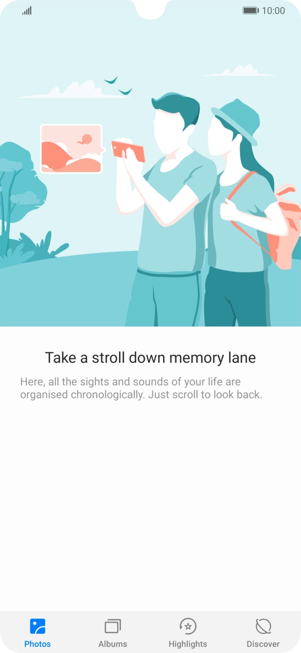 Press Albums and go to the required folder. Press Albums and go to the required folder.