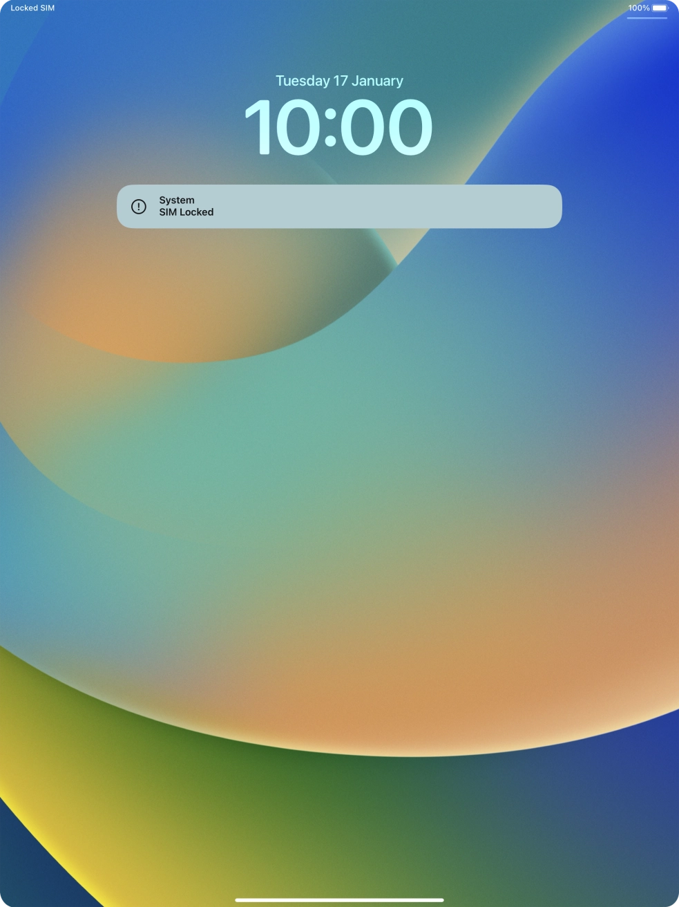 Slide your finger upwards starting from the bottom of the screen.