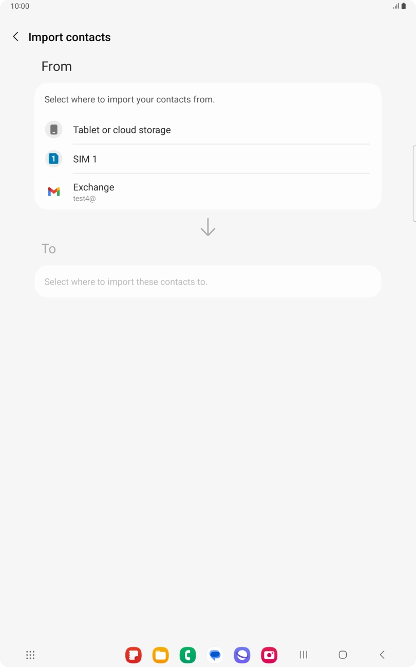 Press the name of the SIM. Press the name of the SIM.