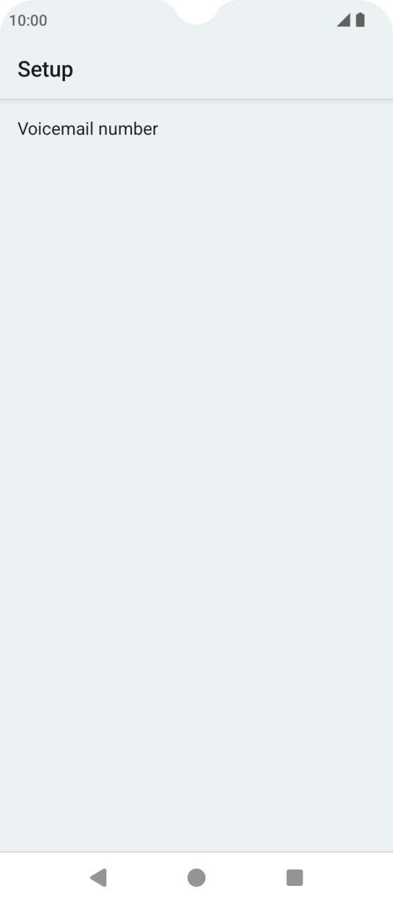 Press Voicemail number.