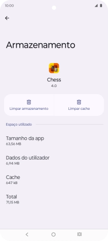 Prima Limpar cache.