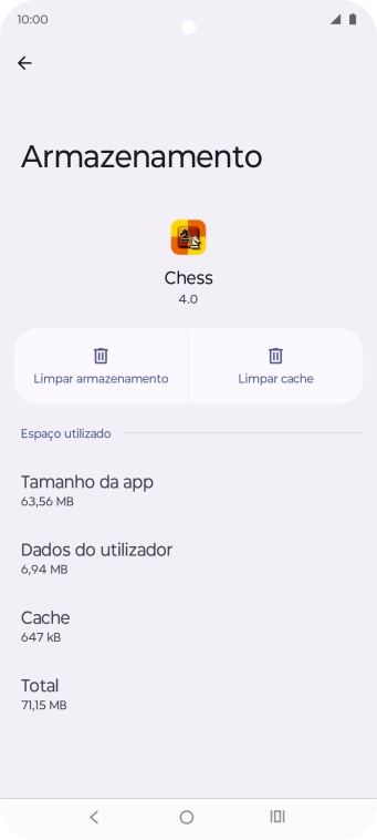 Prima Limpar cache.