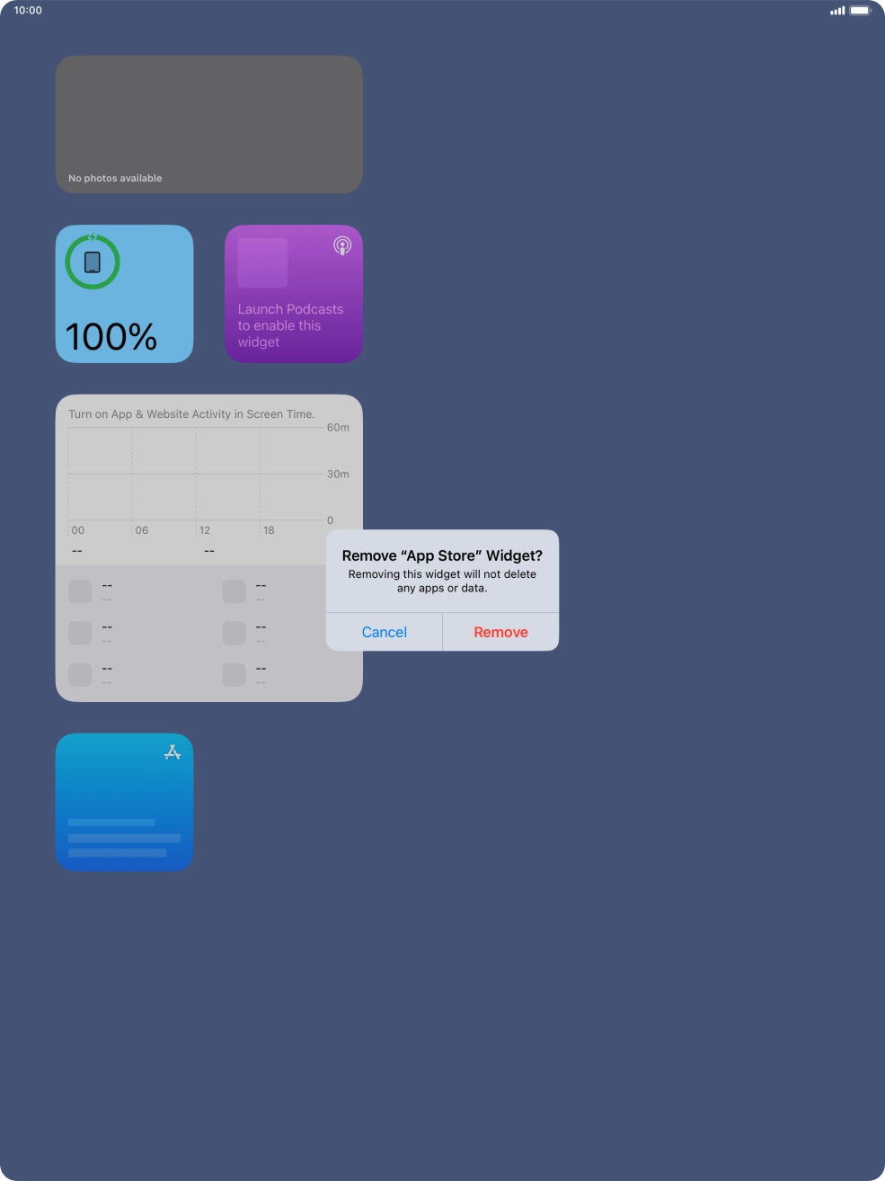 Press Remove. Press Remove.
