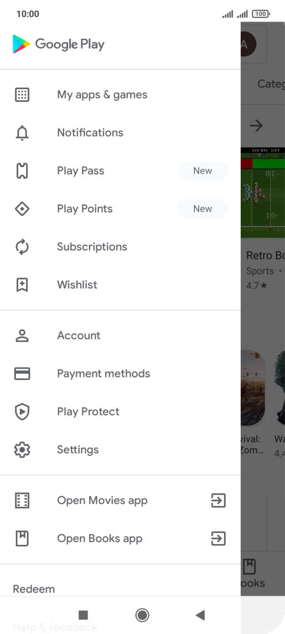 Press Settings. Press Settings.