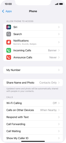 Press Wi-Fi Calling.