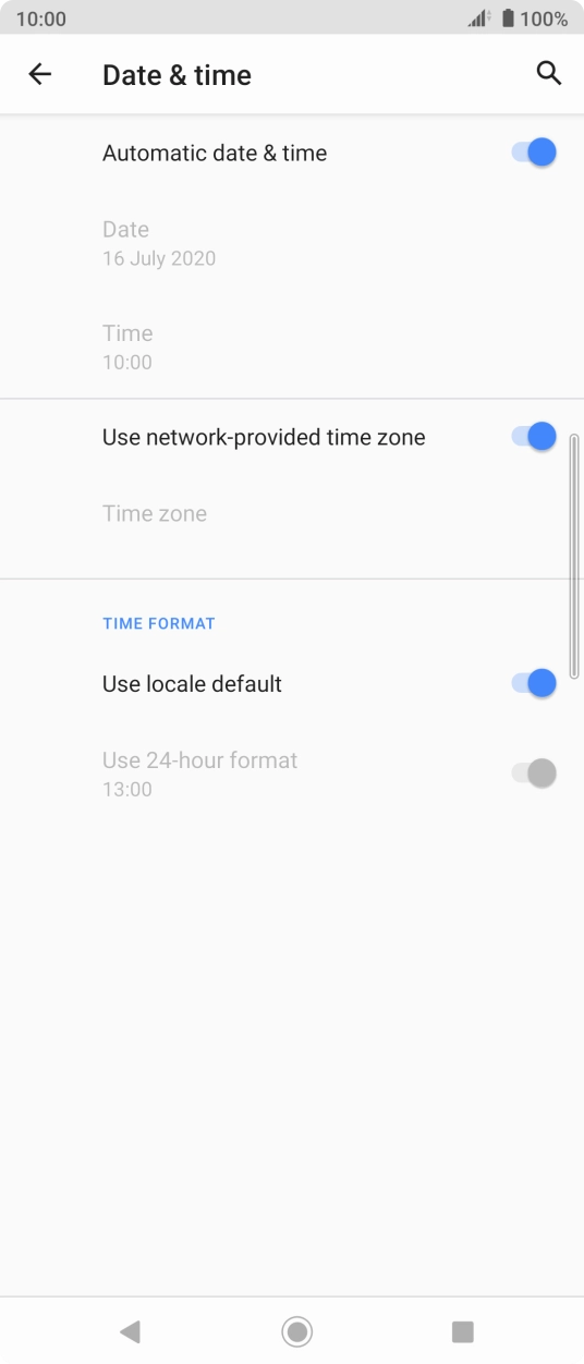 Press the Home key to return to the home screen.