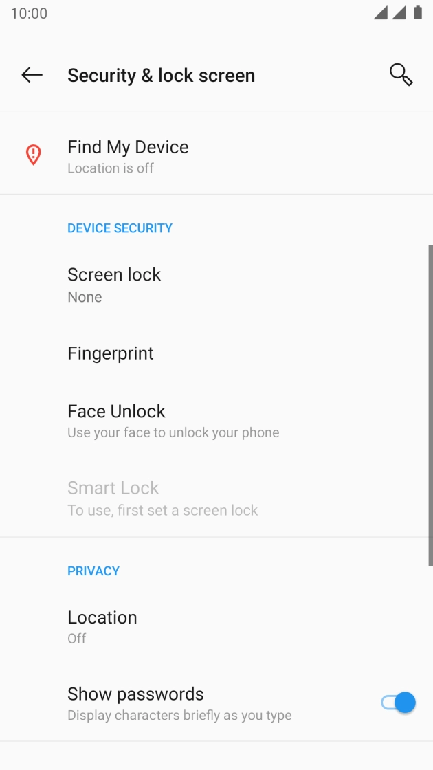 Press the Home key to return to the home screen.