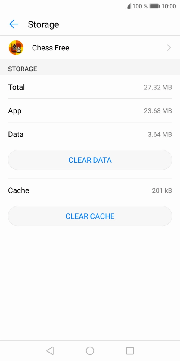 Press CLEAR CACHE.