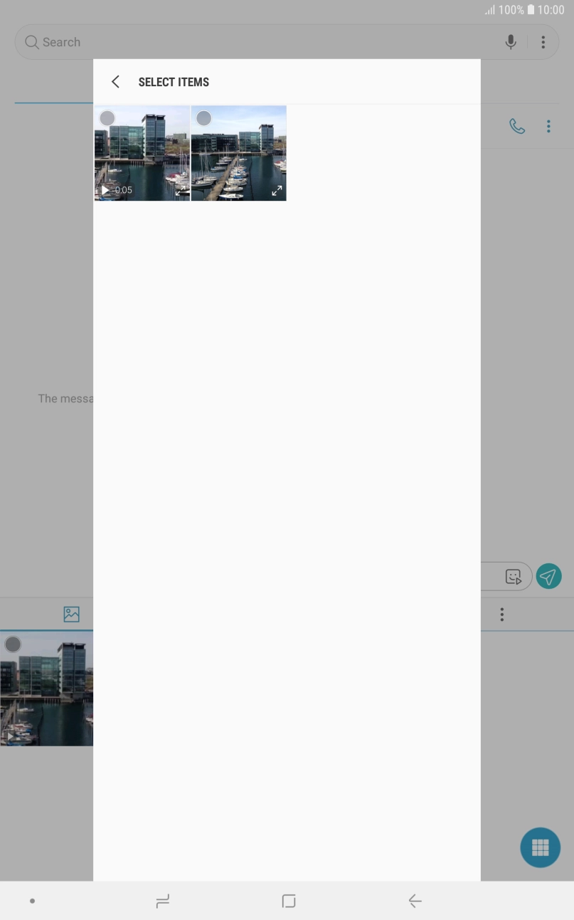 Press the required picture. Press the required picture.