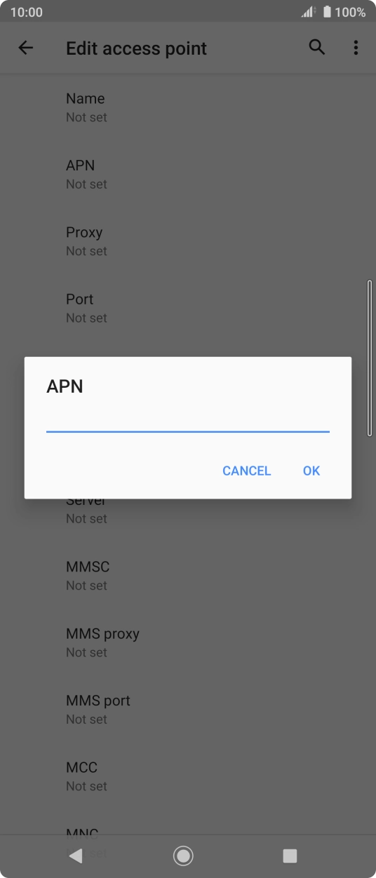 Key in wap.o2.co.uk and press OK.