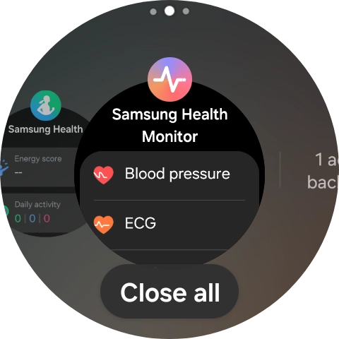 To end one running application, slide your finger upwards on the required application.