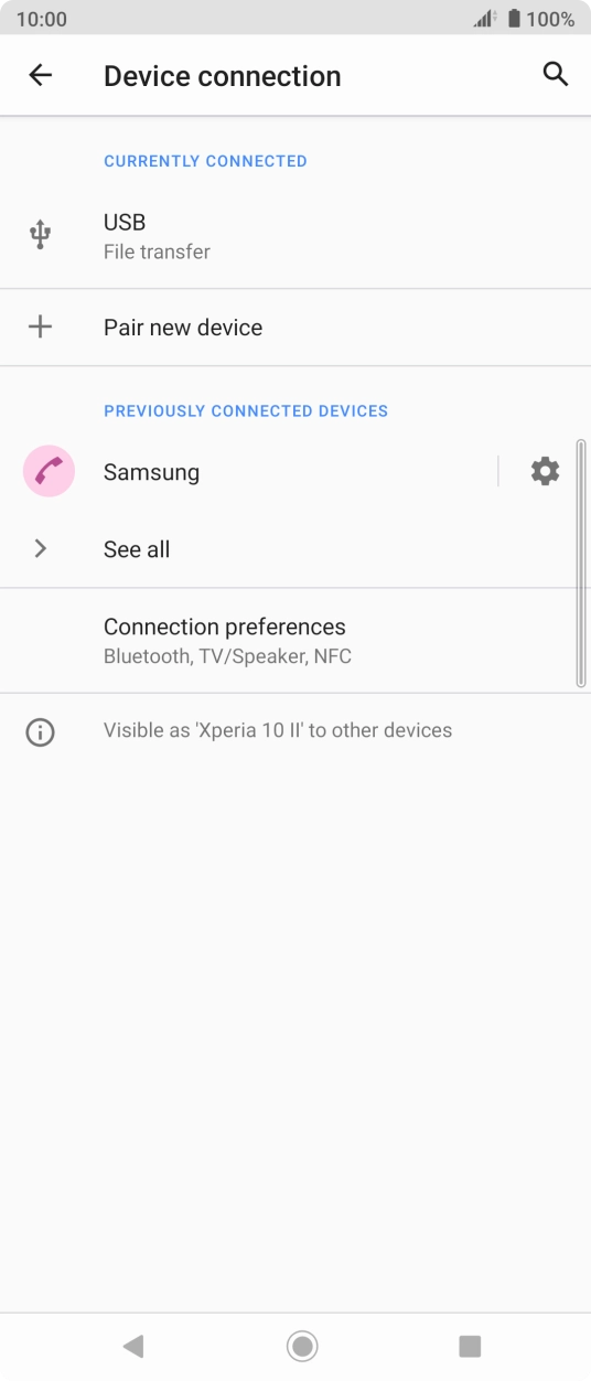 Press the Home key to return to the home screen.