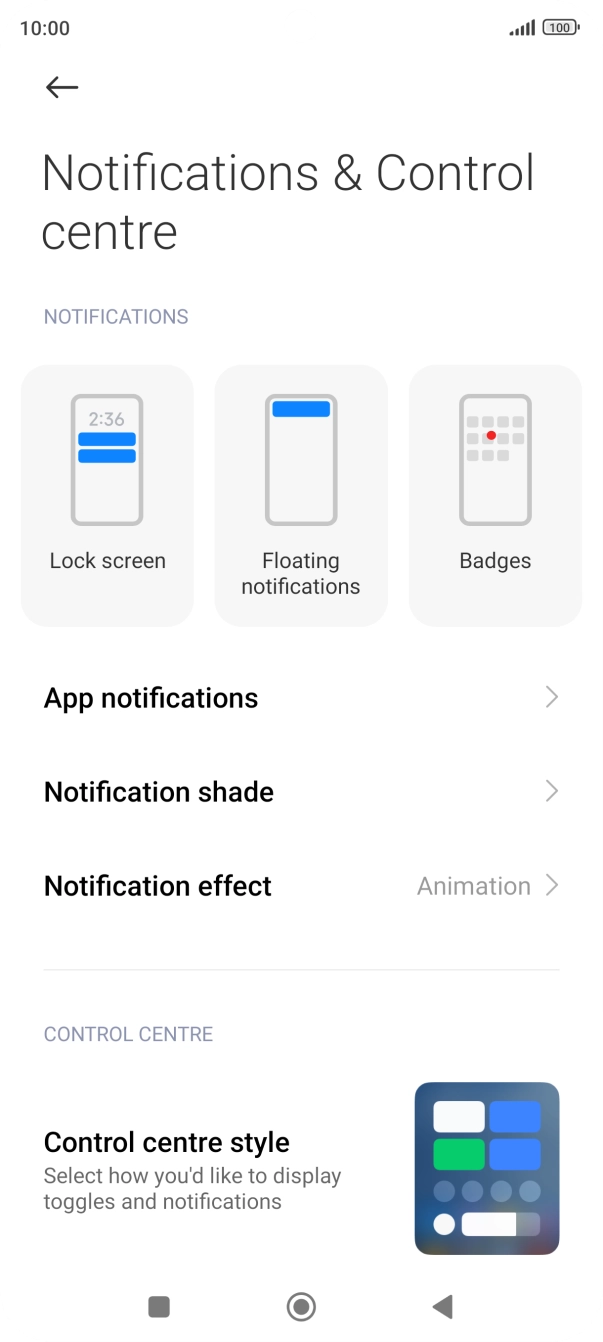 Press App notifications.