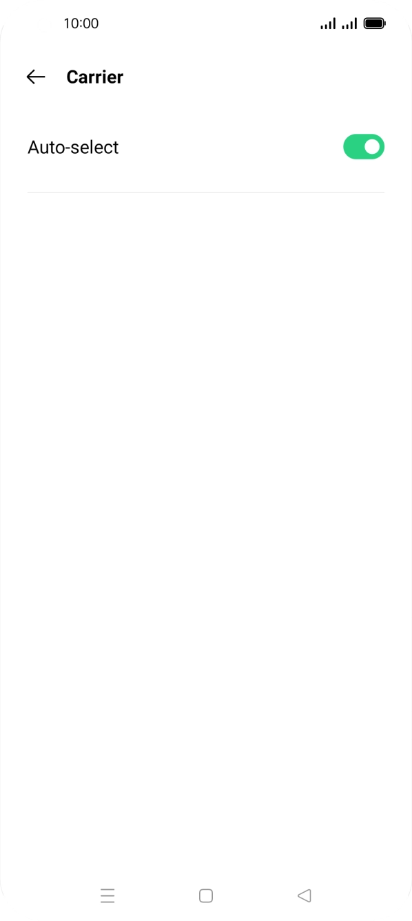 Press the indicator next to 'Auto-select'. Press the indicator next to 'Auto-select'.