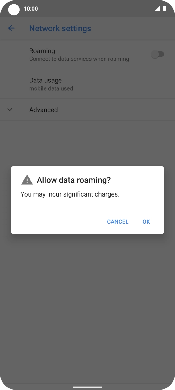 If you turn on the function, press OK.