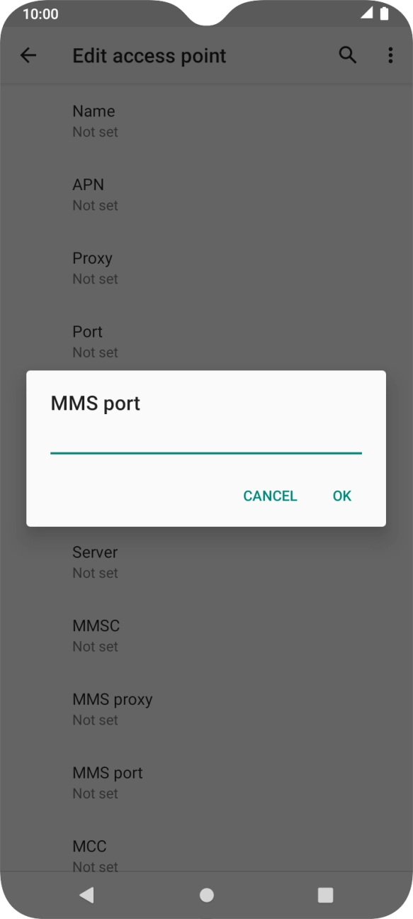 Key in 8080 and press OK. Key in 8080 and press OK.