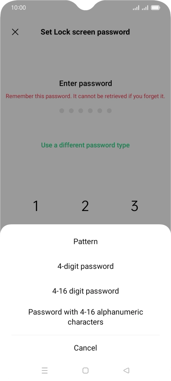 Press the required phone lock code and follow the instructions on the screen to create an additional phone lock code. Press the required phone lock code and follow the instructions on the screen to create an additional phone lock code.