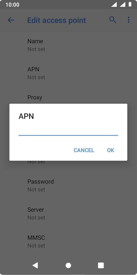 Key in wap.o2.co.uk and press OK. Key in wap.o2.co.uk and press OK.