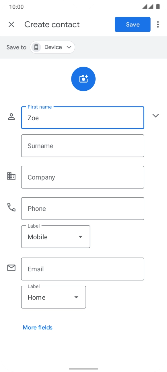 Press Surname and key in the required last name.