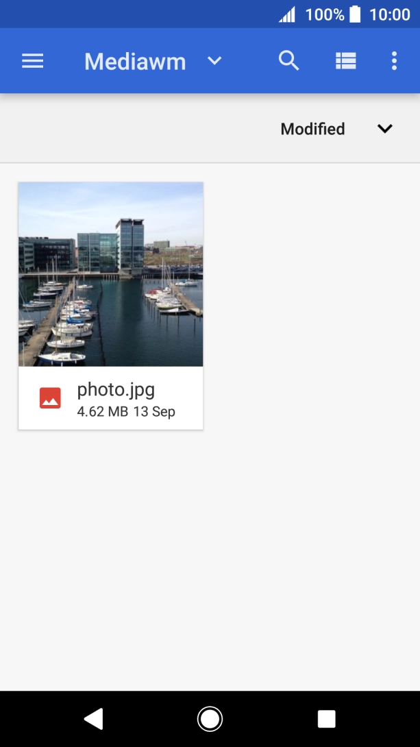 Press the required file.
