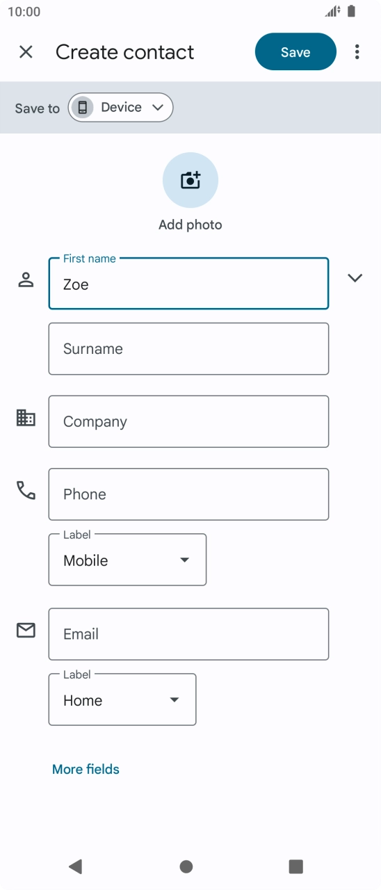 Press Surname and key in the required last name.