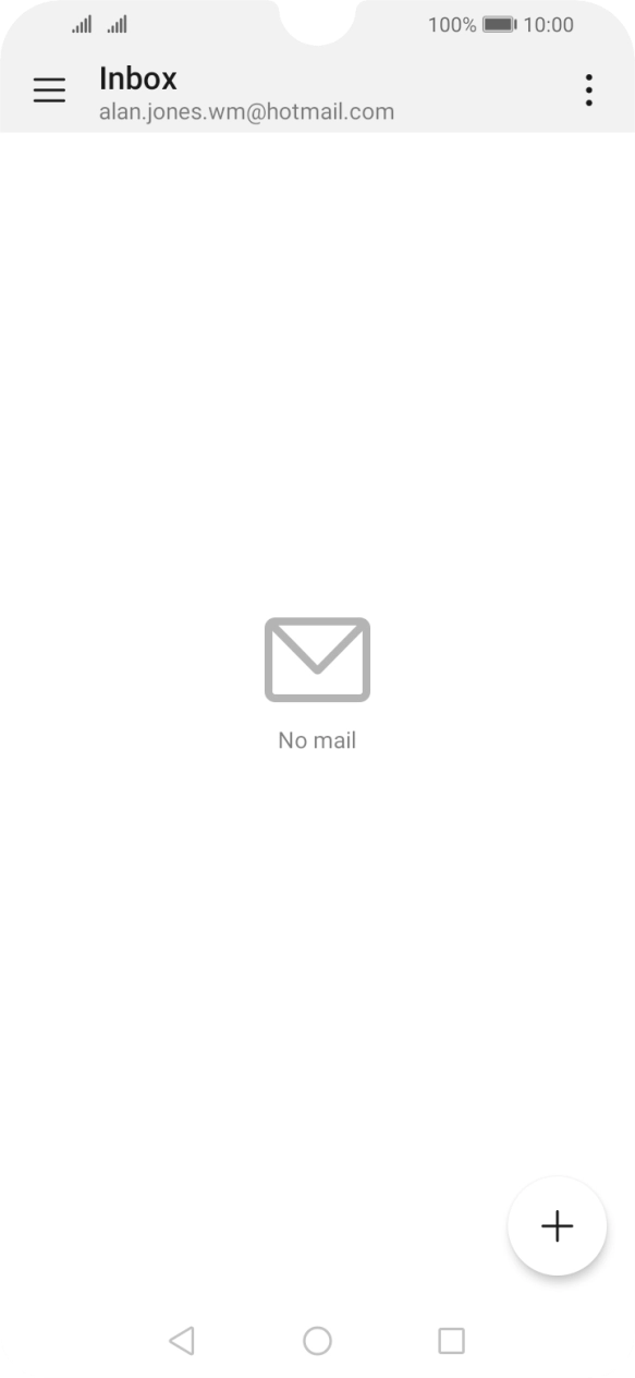 If this screen is displayed, you email account has been recognised and set up automatically. Follow the instructions on the screen to key in more information and finish setting up your phone. If this screen is displayed, you email account has been recognised and set up automatically. Follow the instructions on the screen to key in more information and finish setting up your phone.