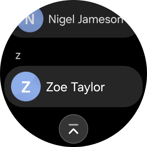Press the required contact.