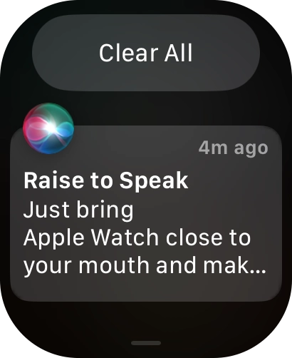 Press the required notification to open it. Press the required notification to open it.