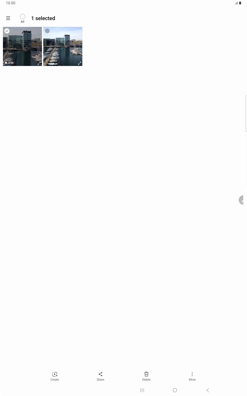 Press the field above 'All'. Press the field above 'All'.