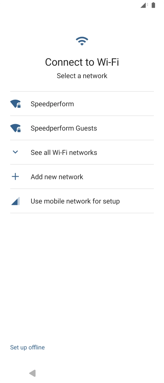 Press the required WiFi network.