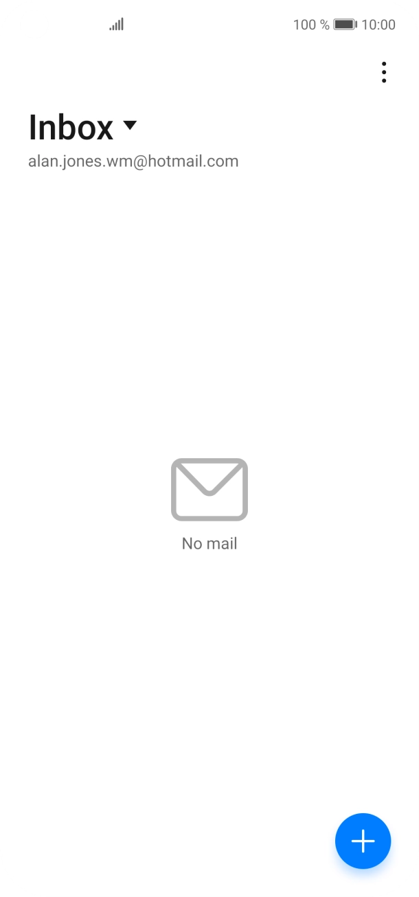 If this screen is displayed, you email account has been recognised and set up automatically. Follow the instructions on the screen to key in more information and finish setting up your phone. If this screen is displayed, you email account has been recognised and set up automatically. Follow the instructions on the screen to key in more information and finish setting up your phone.