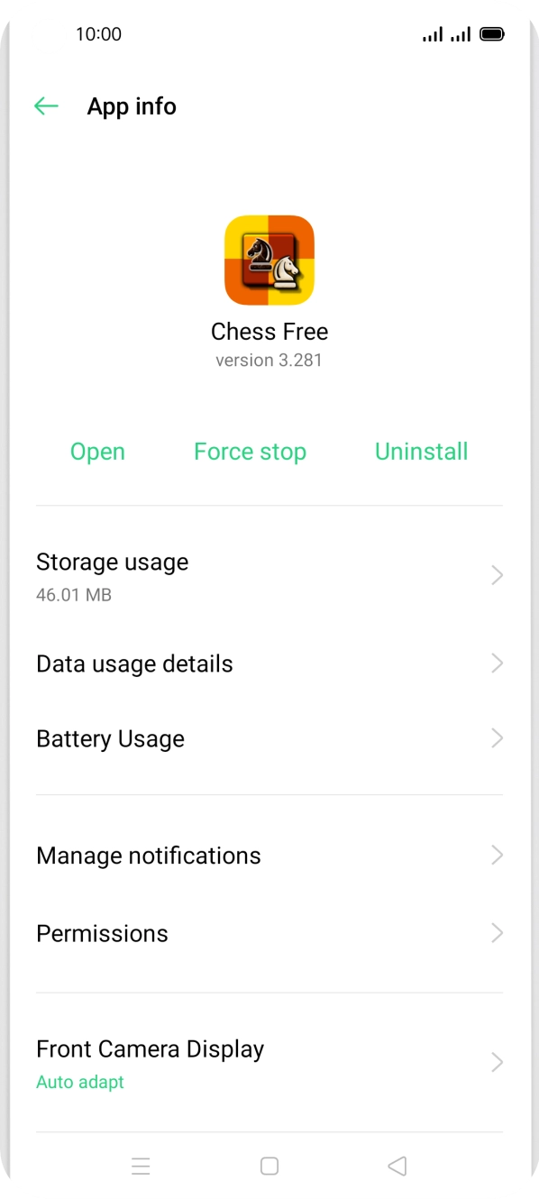 Press Storage usage.