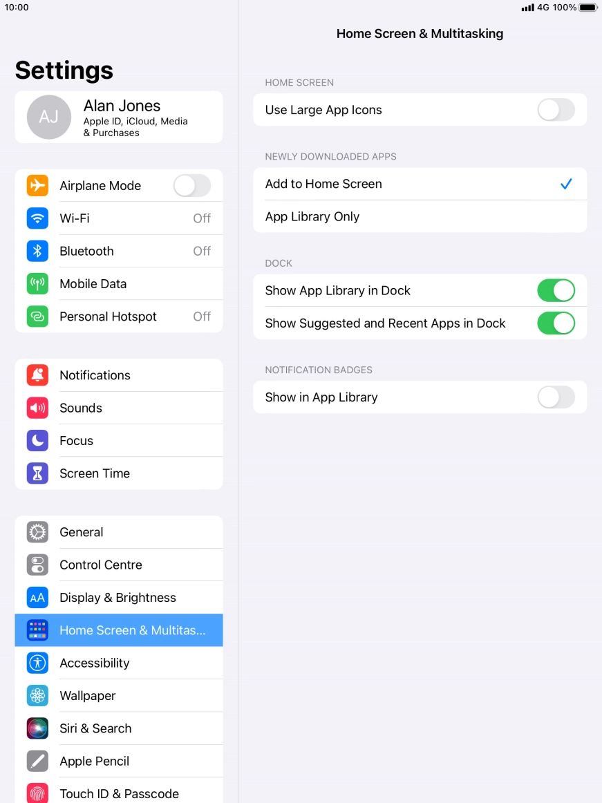 To add new downloaded apps to both the home screen and App Library, press Add to Home Screen.