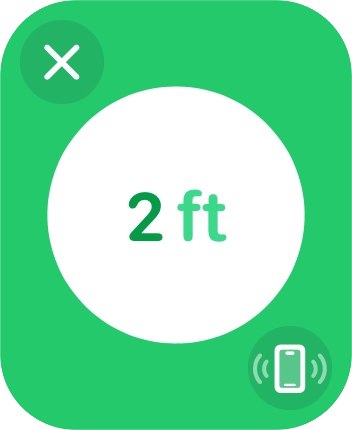 Follow the instructions on the screen to find your phone.