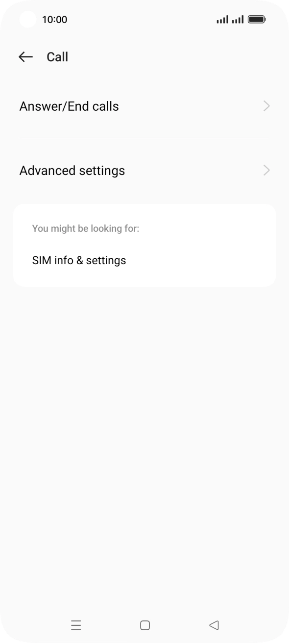 Press Advanced settings. Press Advanced settings.