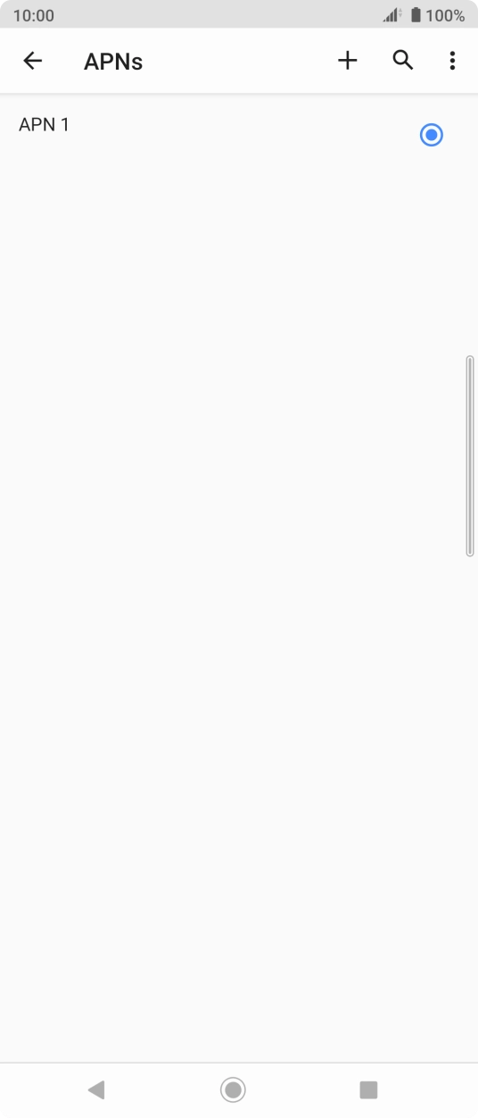 Press the new data connection icon.