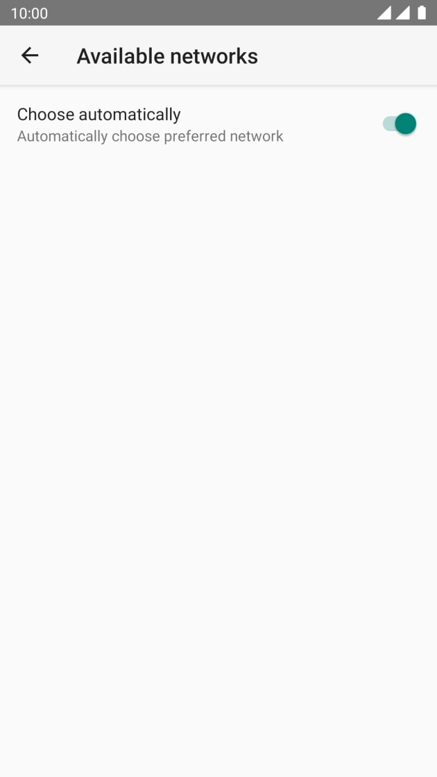 Press the indicator next to 'Choose automatically'.