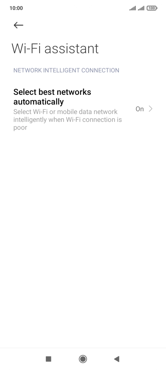 Press Select best networks automatically. Press Select best networks automatically.