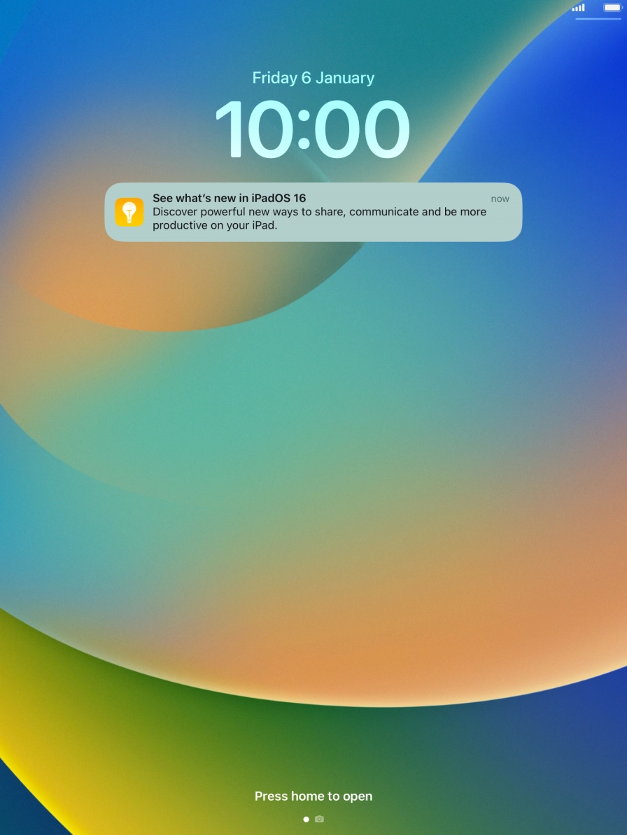 Press the required notification and follow the instructions on the screen to use the selected function.
