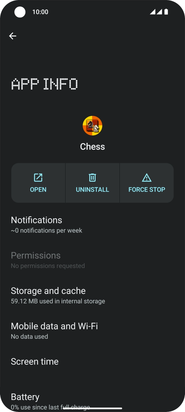 Press Storage and cache.