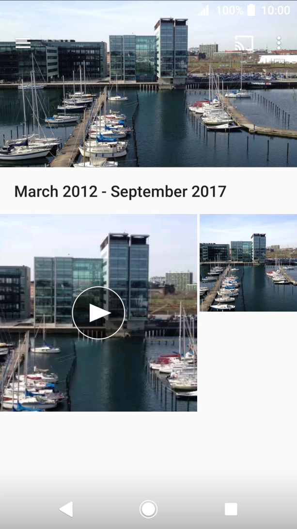 Press and hold the required picture or video clip. Press and hold the required picture or video clip.