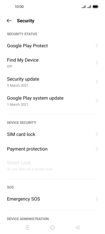 Press SIM card lock.