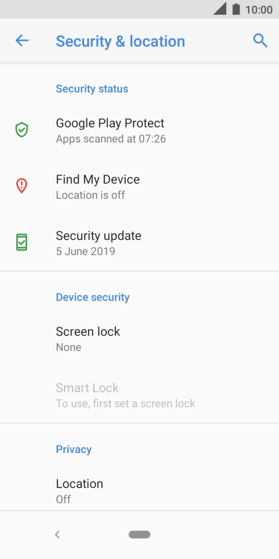 Press the Home key to return to the home screen. Press the Home key to return to the home screen.