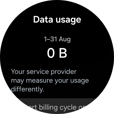The total data usage is displayed.