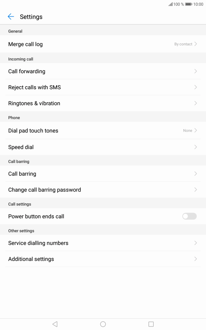 Press Call forwarding. Press Call forwarding.