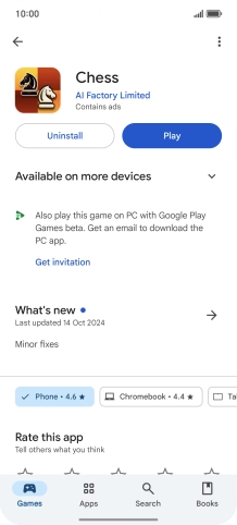 Press Uninstall.