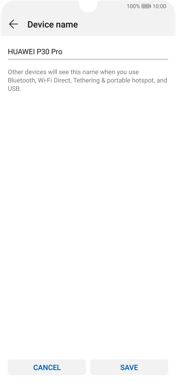 Key in the required WiFi hotspot name and press SAVE. Key in the required WiFi hotspot name and press SAVE.