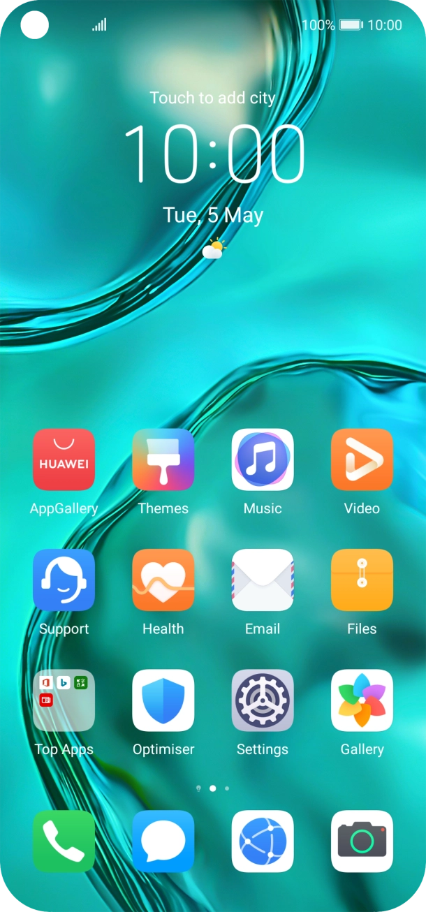 Slide two fingers downwards starting from the top of the screen. Slide two fingers downwards starting from the top of the screen.