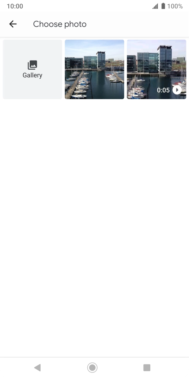 Press the required picture. Press the required picture.